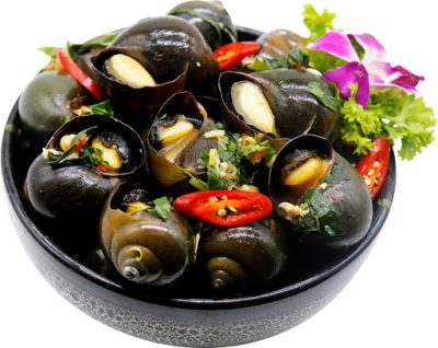 Ốc nhồi hấp mẻ