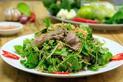 Nộm rau má bò xào