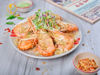 Tôm sông rang muối