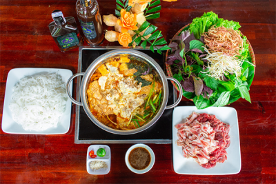 Lẩu riêu cua bắp bò